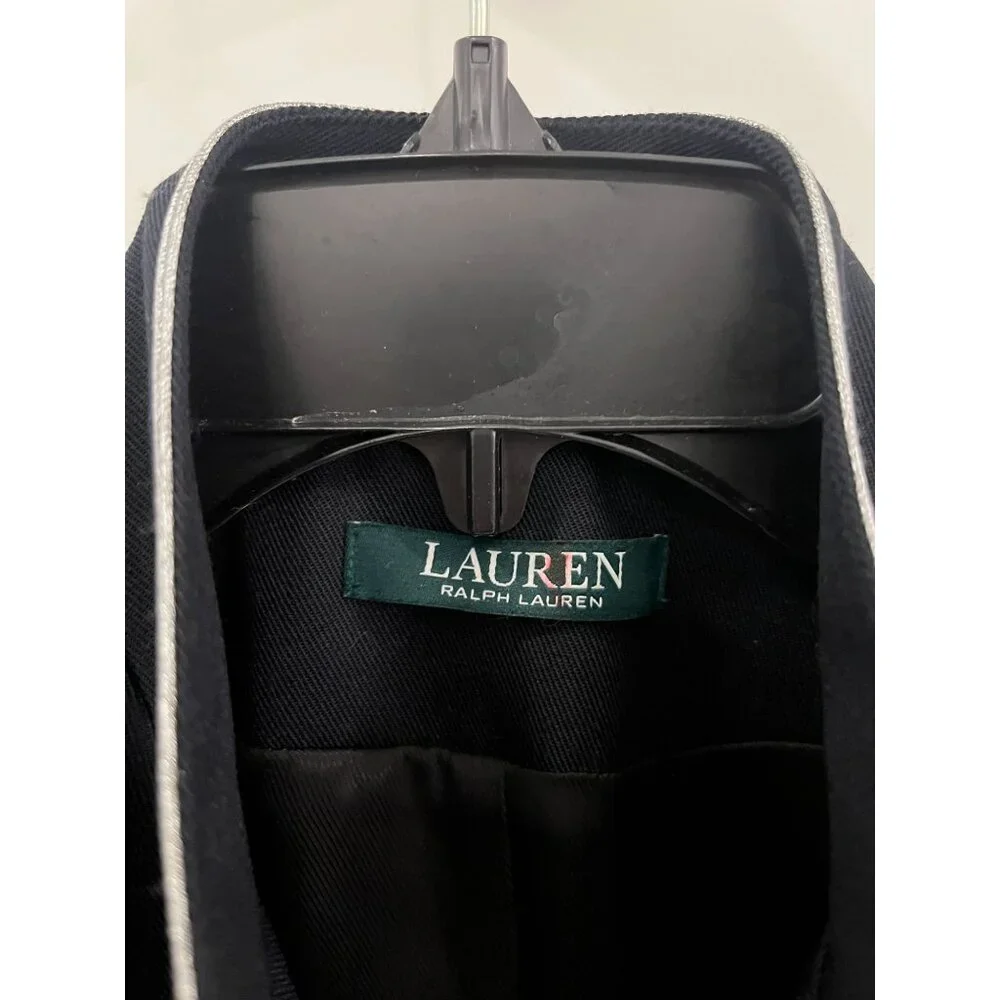 NWOT Lauren Ralph Lauren Jacket Black Military Double breast Sz 2 - Picture 8 of 16